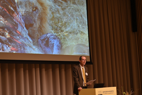 Arie ruowborst at Rewilding Symposium
