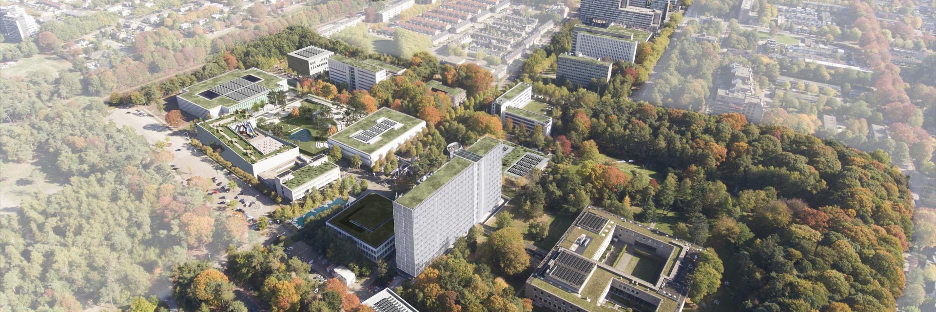 De compacte, groene campus van Tilburg University