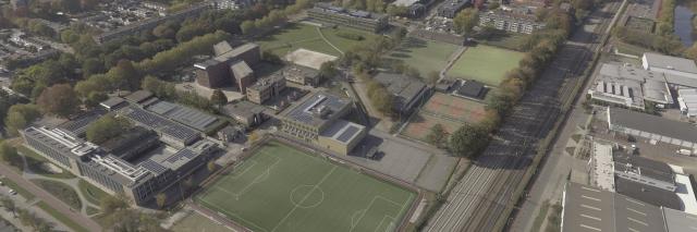 Luchtfoto Tilburg University Sports Center