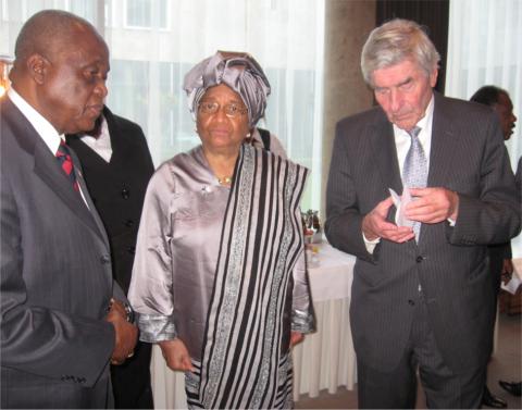 President Ellen Johnson Sirleaf van Liberia