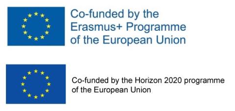 Logo Erasmus+ and Horizon 2020 programme