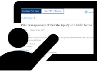 Paper Pascal Böni ESG Transparency of Private Equity and Debt Firms